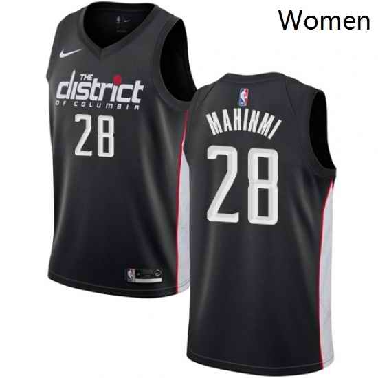 Womens Nike Washington Wizards 28 Ian Mahinmi Swingman Black NBA Jersey City Edition